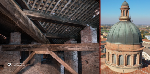 Imponenza e fragilità: il sottotetto del Duomo di Casalmaggiore