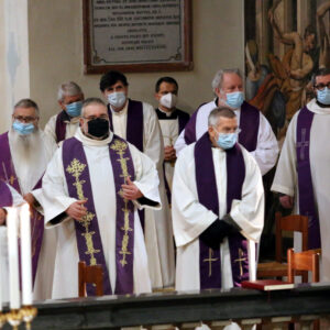 Esequie padre Francesco Pesenti 16 febbraio 2021 (Fotolive)