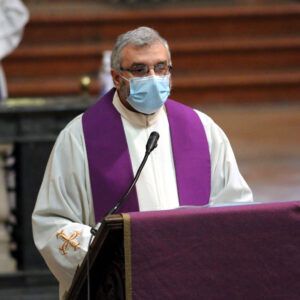 Esequie padre Francesco Pesenti 16 febbraio 2021 (Fotolive)