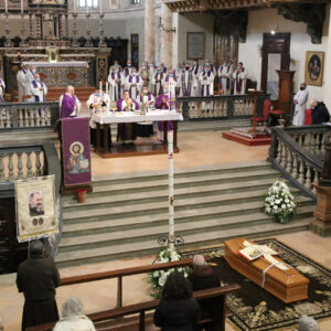 Esequie padre Francesco Pesenti 16 febbraio 2021 (Fotolive)