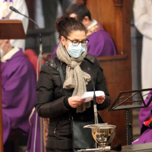 Esequie padre Francesco Pesenti 16 febbraio 2021 (Fotolive)