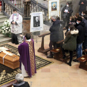 Esequie padre Francesco Pesenti 16 febbraio 2021 (Fotolive)