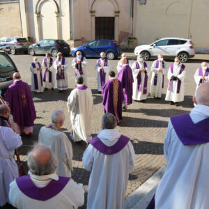 Esequie padre Francesco Pesenti 16 febbraio 2021 (Fotolive)