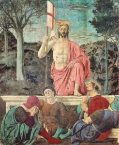 Piero della Francesca, Resurrezione, metà del XV secolo,Museo civico di San Sepolcro
